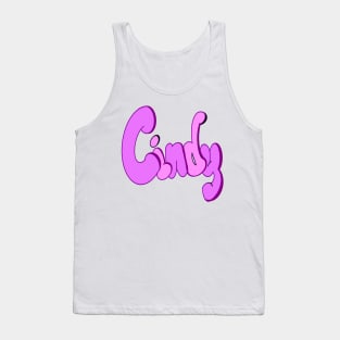 Top 10 best personalised gifts 2024 purple personalized  custom first name Cindy Tank Top